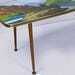 Striking Mid Century Vintage Retro 1950s Kitsch Picture Coffee Table With Dansette Legs photo buy