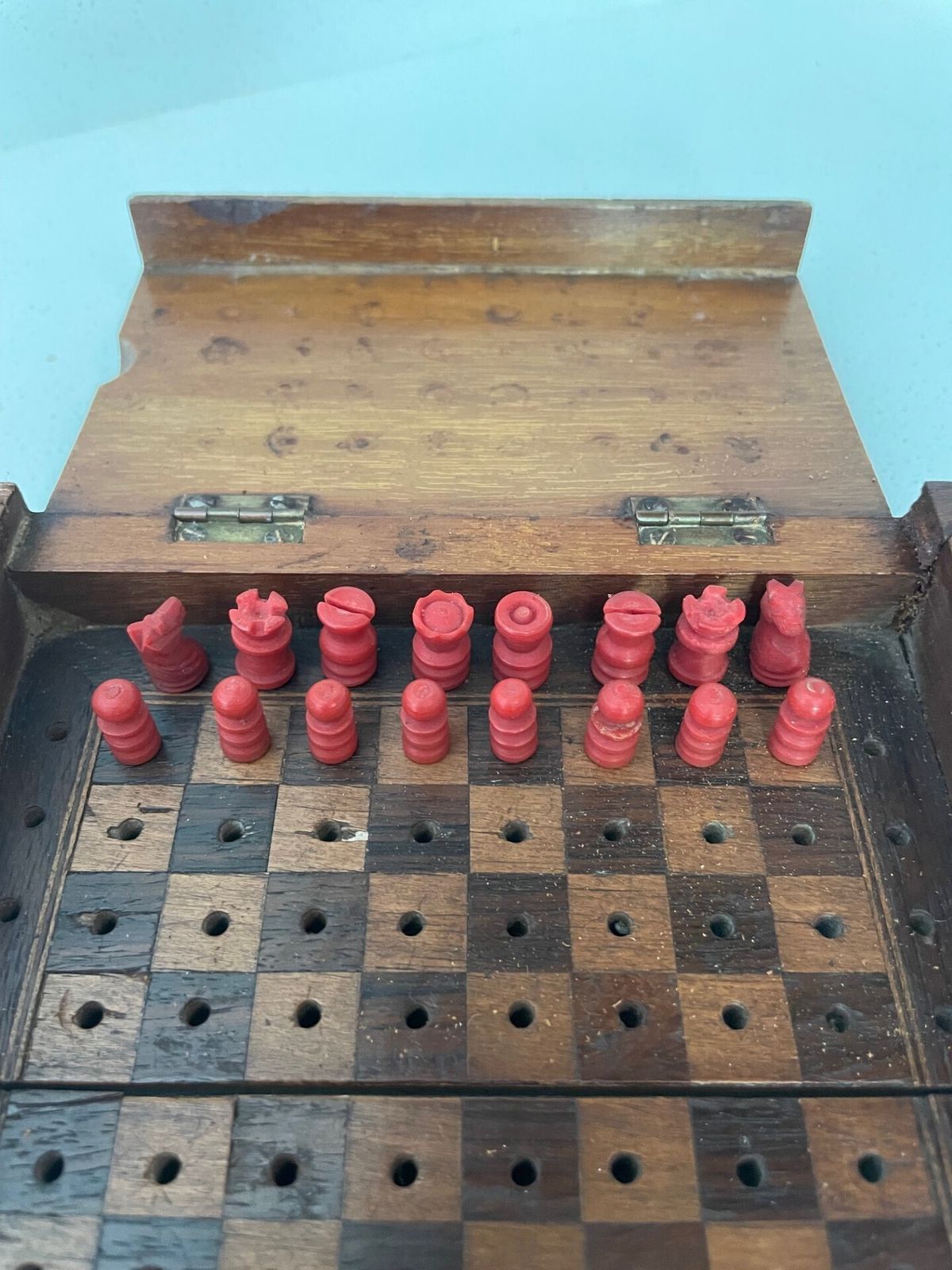 Antique Mahogany Cased Travelling Chest Set photo 300.0