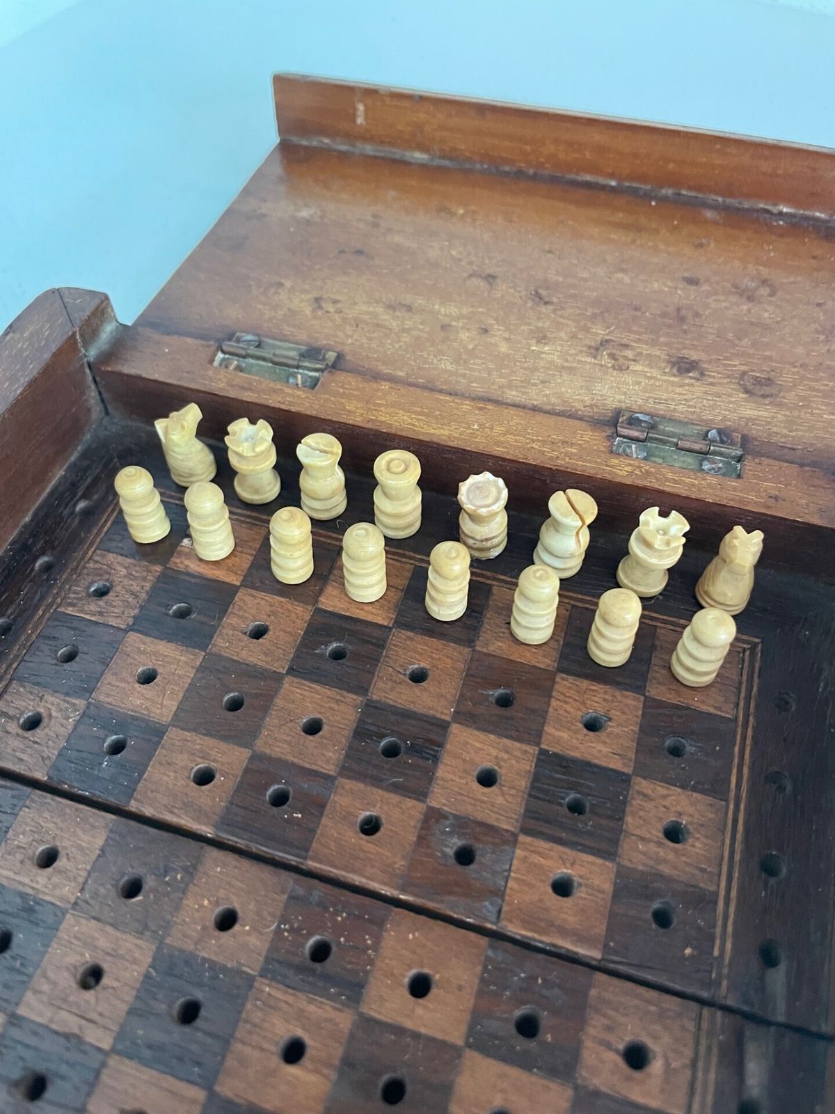 Antique Mahogany Cased Travelling Chest Set photo buy