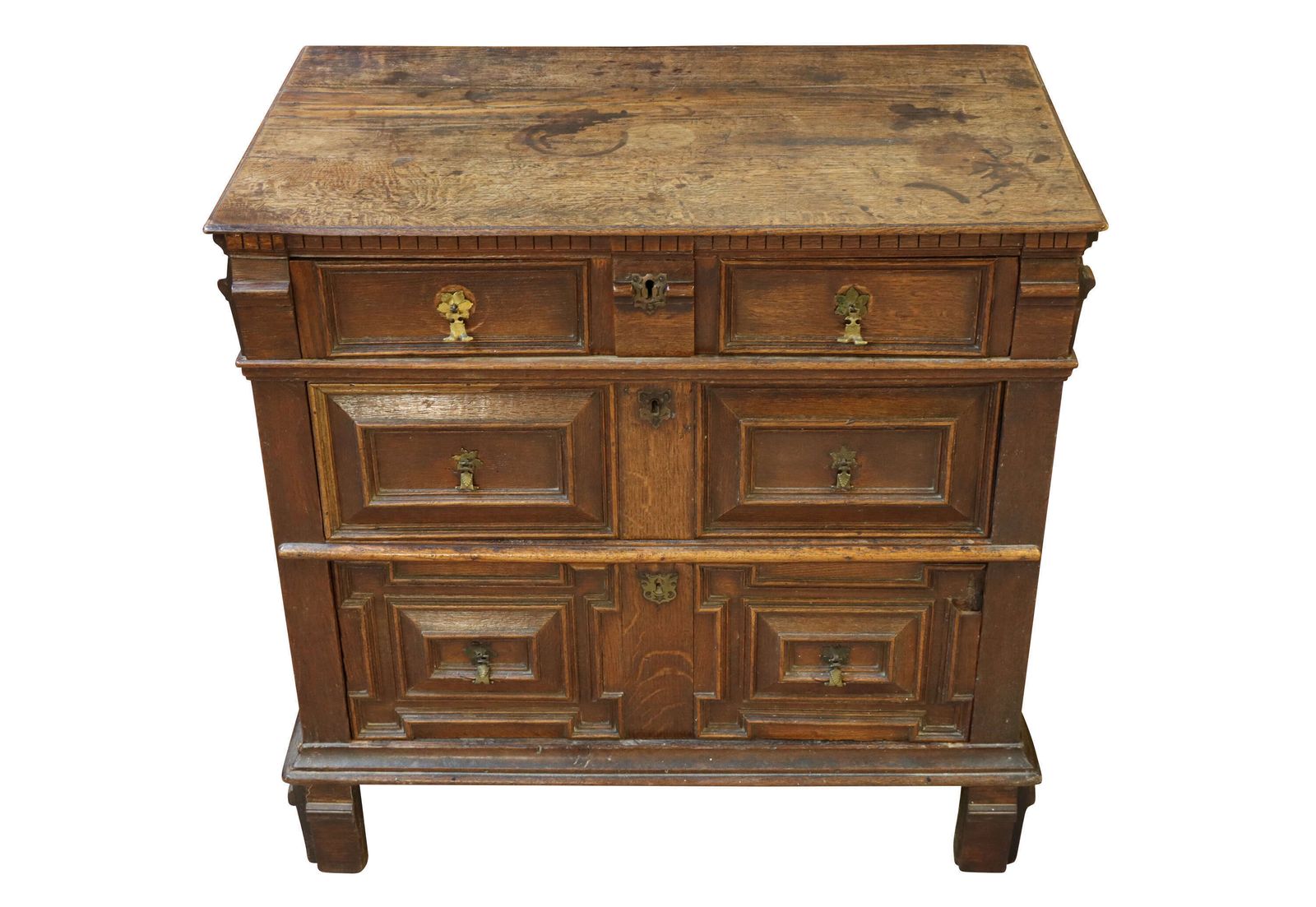 Charles II Oak 2 Part Chest, 1600s photo furniture