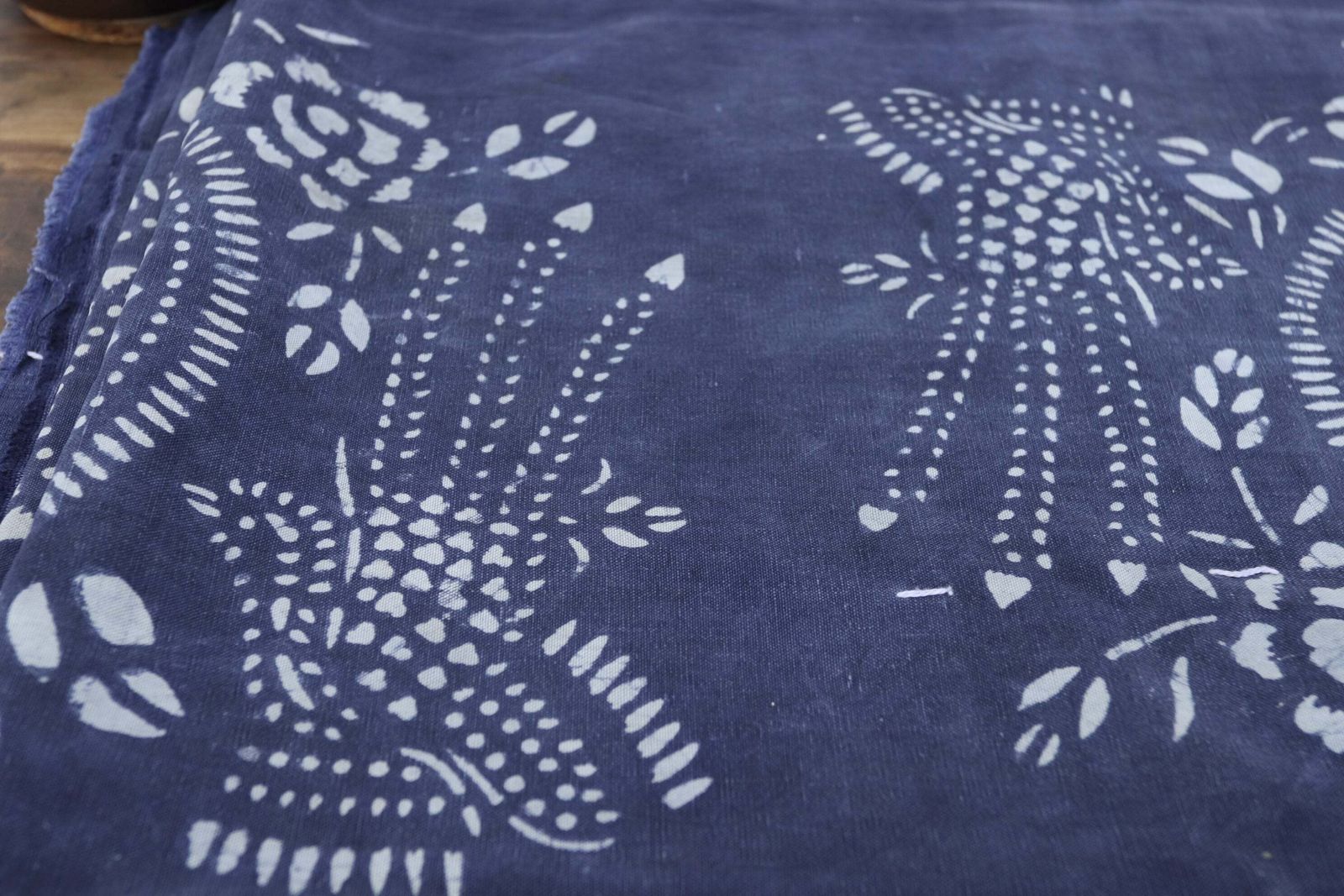 Late 19th Century Chinese Wax Resist Fabric (1) photo vinterior