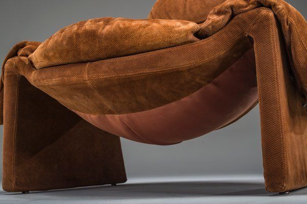 Proposals P60 Leather Lounge Chair By Vittorio Introini For Saporiti, Italy, 1960s photo Furniture