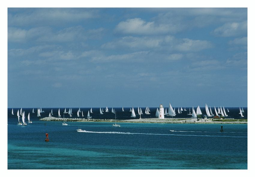 Slim Aarons 'Nassau Sailing' Unframed Archival Pigment Print photo furniture