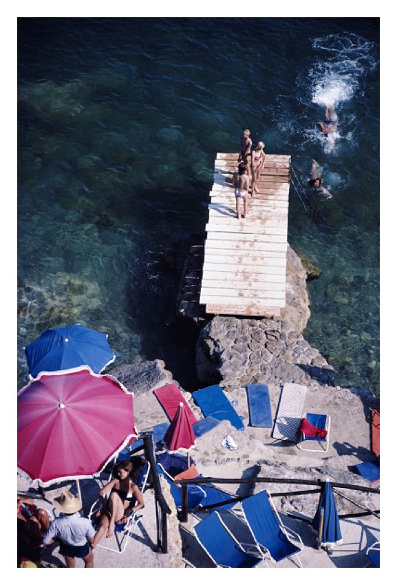 Slim Aarons 'Porto Ercole' Unframed Archival Pigment Print photo furniture