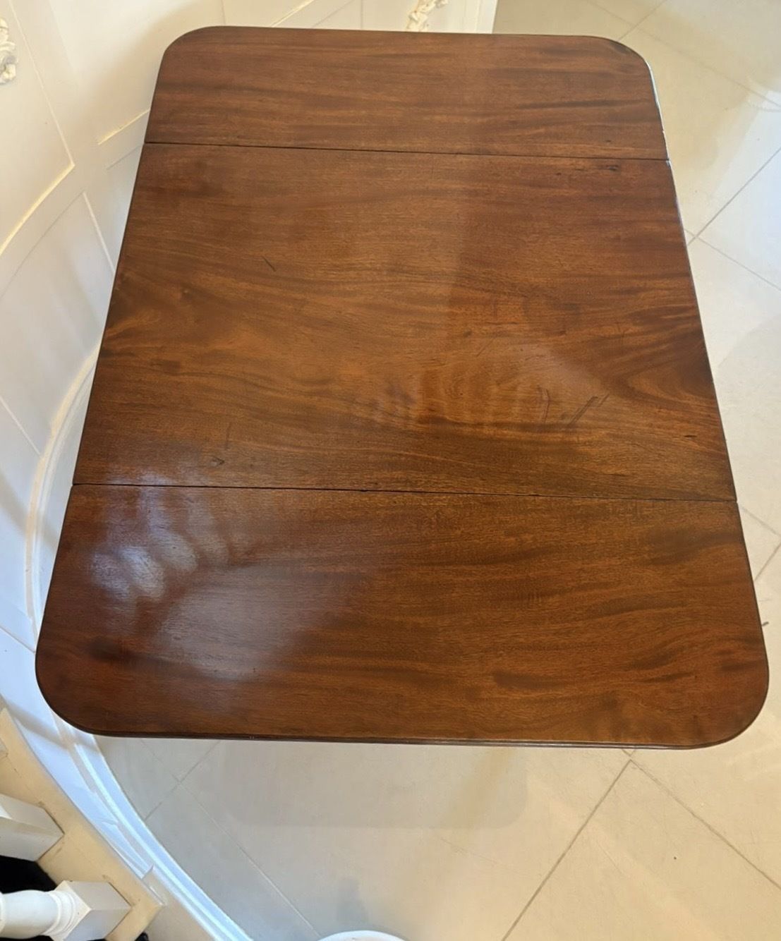 photo vinterior Antique 19th Century Quality Figured Mahogany Pembroke Table