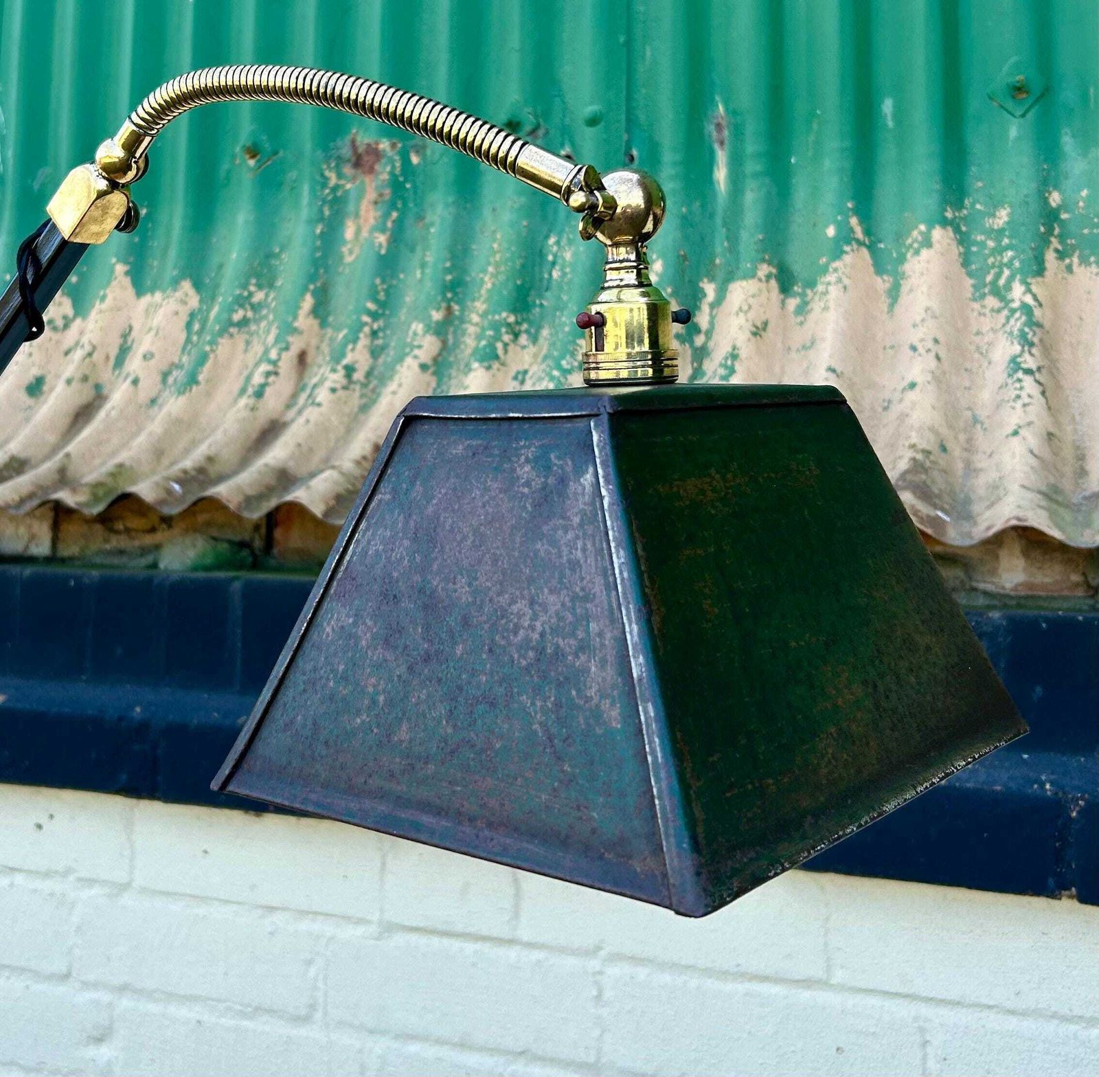 Industrial Adjustable Desk Vintage Floor Lamp Office Factory Retro Antique Light Lighting Table photo 360.0
