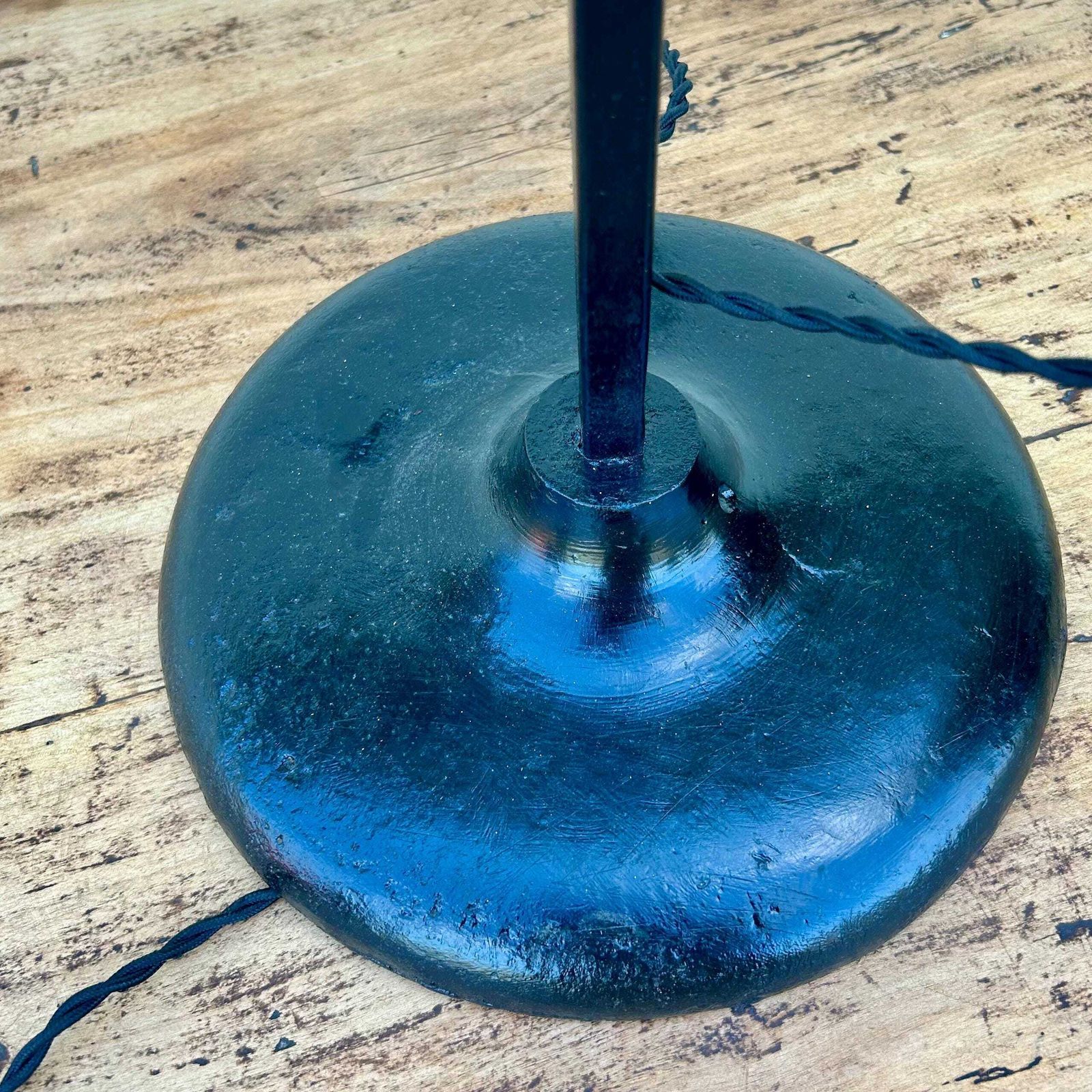 Industrial Adjustable Desk Vintage Floor Lamp Office Factory Retro Antique Light Lighting Table photo vintage