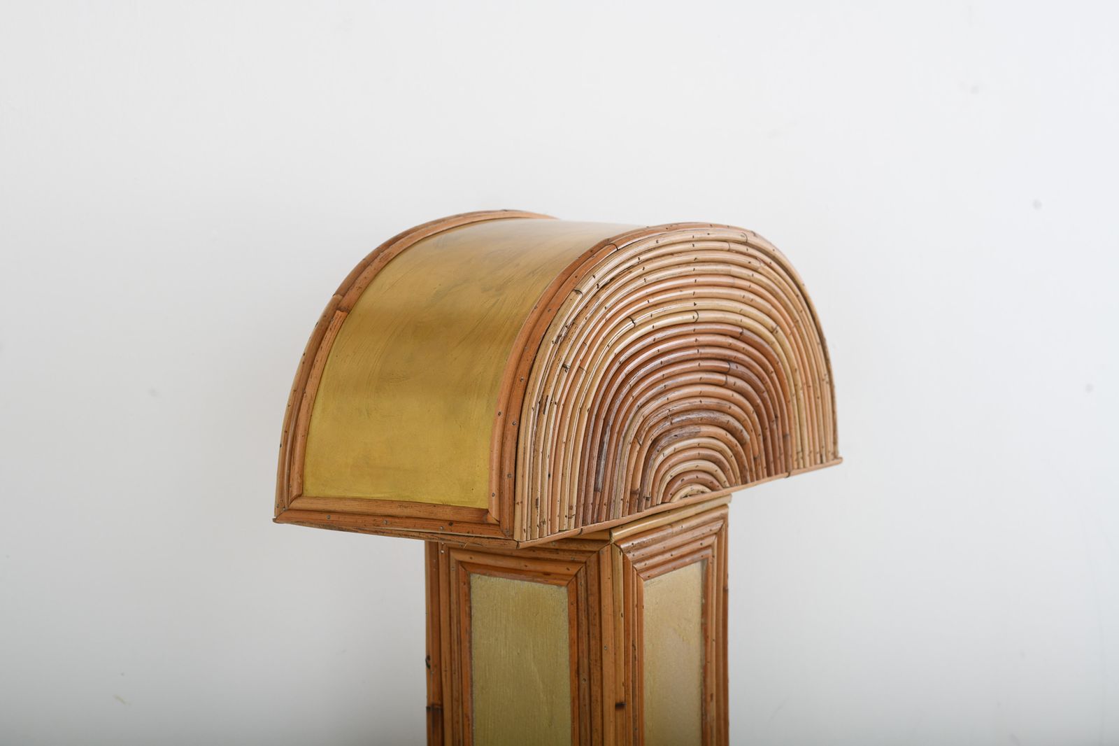 Organic Rattan Tabe Lamp, 2010s photo vintage