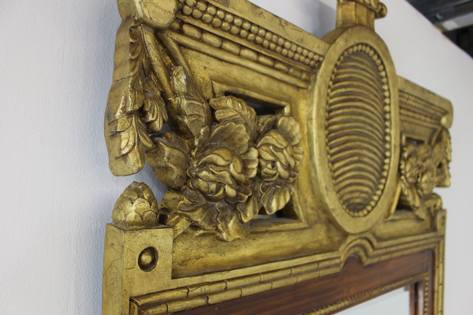 photo for sale Large Antique Swedish Karl Johan Style Mirror