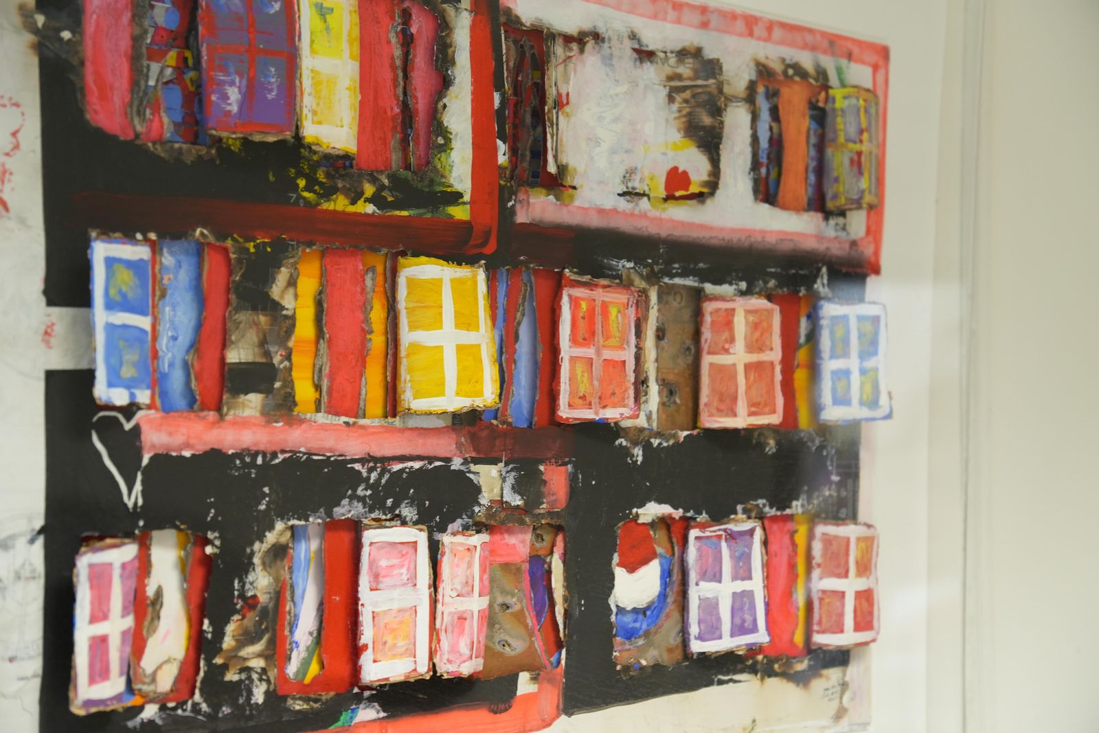 Guido Coletti: Mixed Media 'Facades' (70s/80s)   Italian Art, Plexi photo for sale