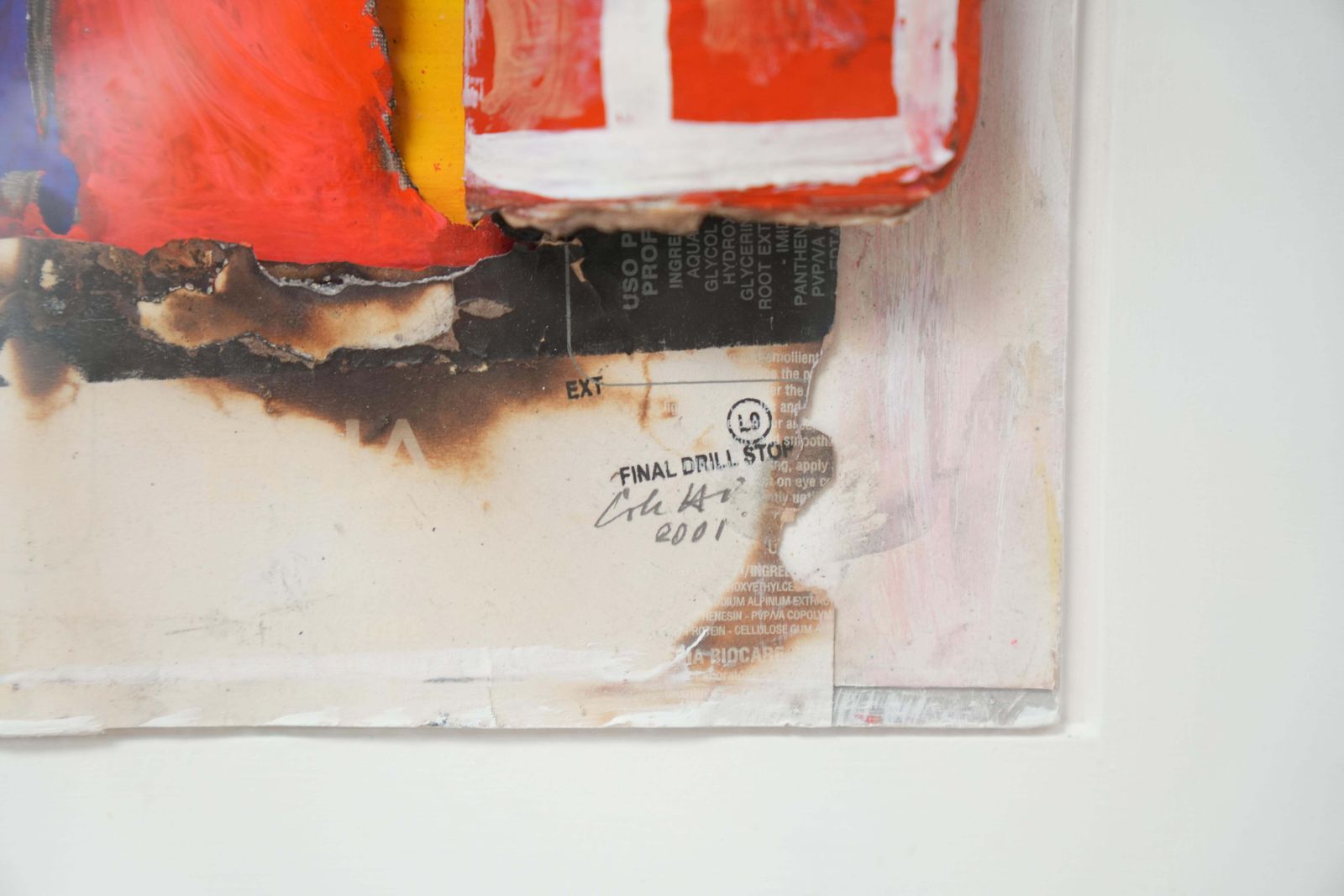 Guido Coletti: Mixed Media 'Facades' (70s/80s)   Italian Art, Plexi photo 3864.0