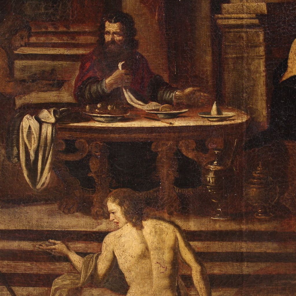 Great 17th Century Italian Painting, Herod's Banquet photo furniture