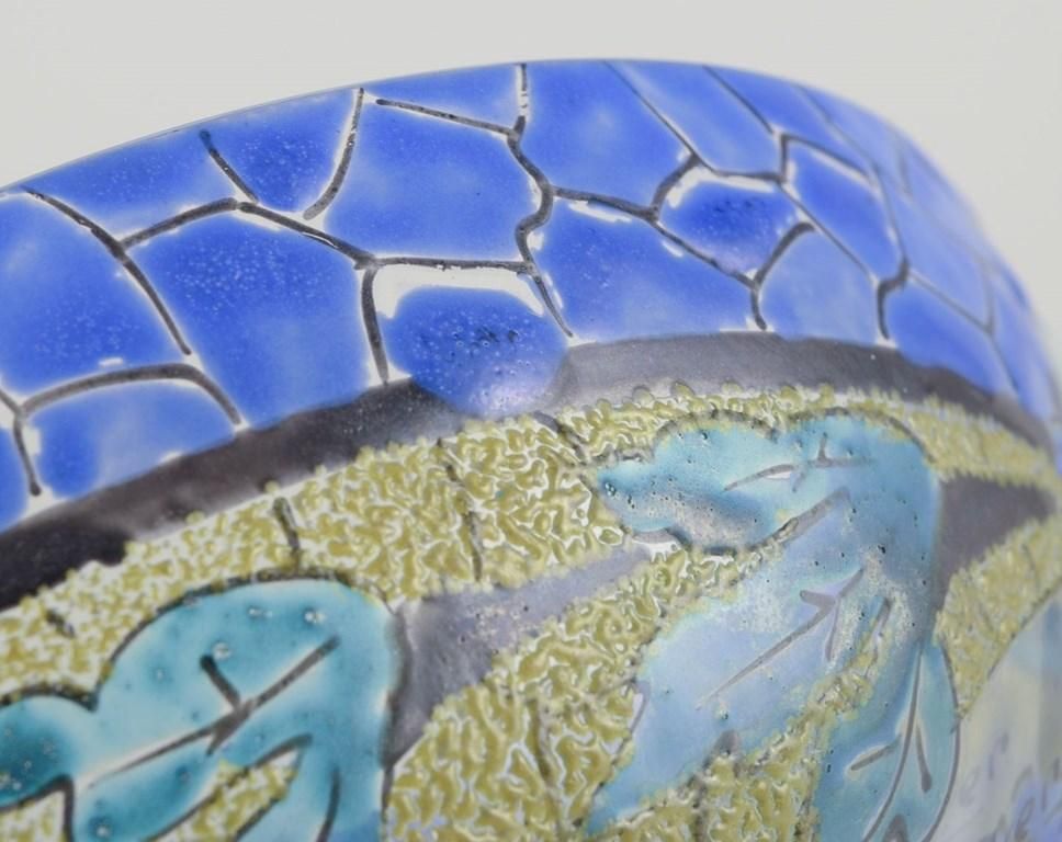 Adrien Mazoyer, French Glass Artist For Moulins, France. Art Deco Bowl photo 391.0