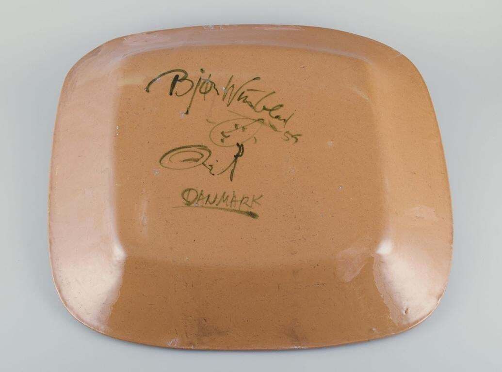 Bjørn Wiinblad. Colossal And Early Wall Plaque In Ceramic With A Female Face photo vintage