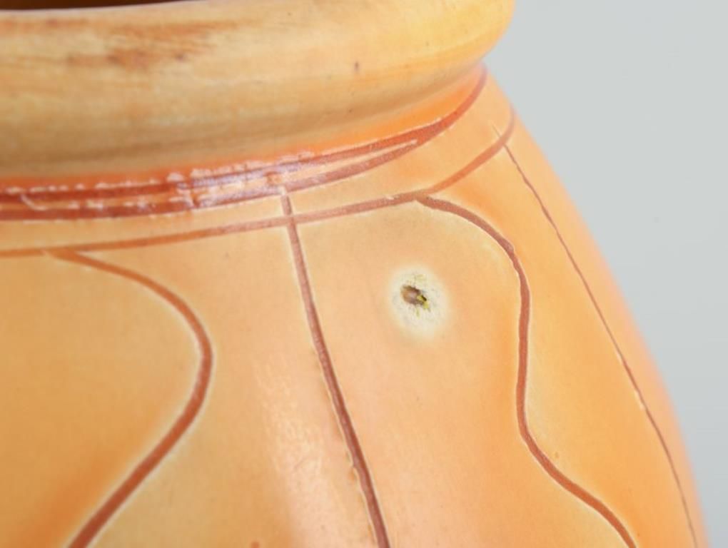 Kähler, Denmark. Ceramic Vase In Uranium Glaze. Circa 1930s. photo 391.0