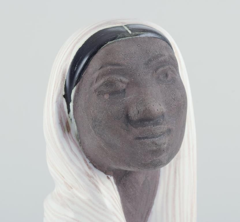 Mari Simmulson For Upsala Ekeby, Sweden. Ceramic Figure Of Indonesian Woman photo Home Decor