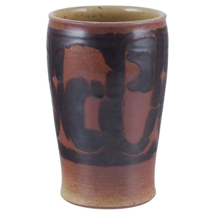Nils Thorsson For Royal Copenhagen. Large Unique Ceramic Vase. 1930s/40s