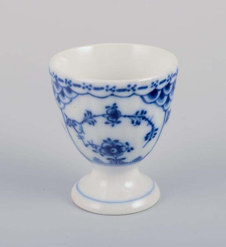 Royal Copenhagen Blue Fluted Half Lace, Set Of Four Egg Cups In Porcelain. photo furniture