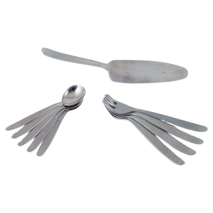 Kaj Franck For Hackman, Finland.  Ten Pieces Of "Scandia" Cutlery.