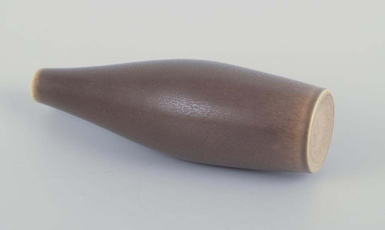 Per Linnemann Schmidt For Palshus. Large Ceramic Vase In Brown Hare Fur Glaze. photo 301.0