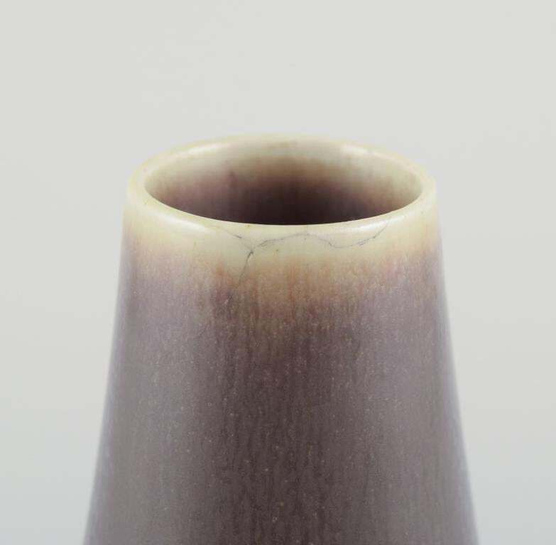 Per Linnemann Schmidt For Palshus. Large Ceramic Vase In Brown Hare Fur Glaze. photo buy