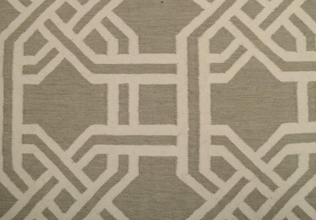 Swedish Textile Designer. Large Handwoven Carpet In Pure Wool. Late 20th C. photo for sale