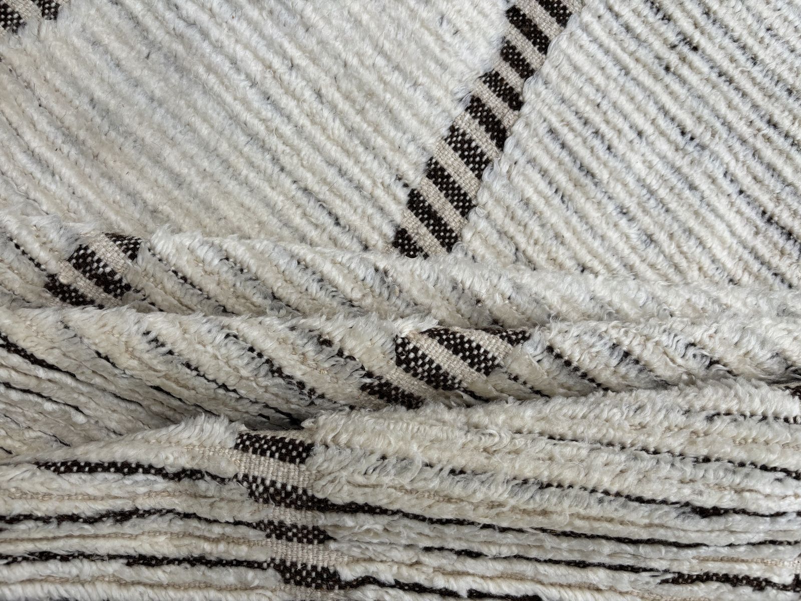 245x305 Cm Moroccan Style Area Rug. Vintage Handknotted Carpet. 100% Natural Wool. 8x10 Ft photo 1199.0