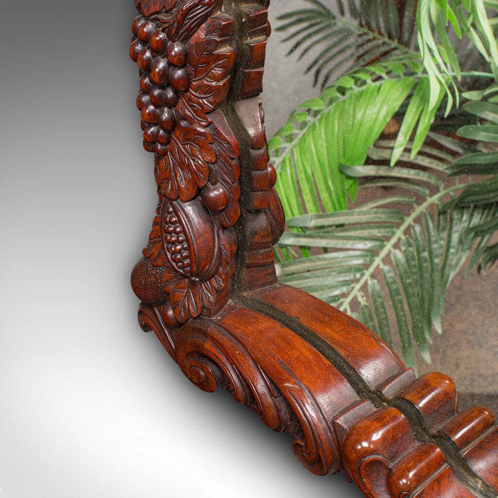 Antique Overmantle Mirror, English, Country House, Carved, Victorian, Circa 1900 photo buy