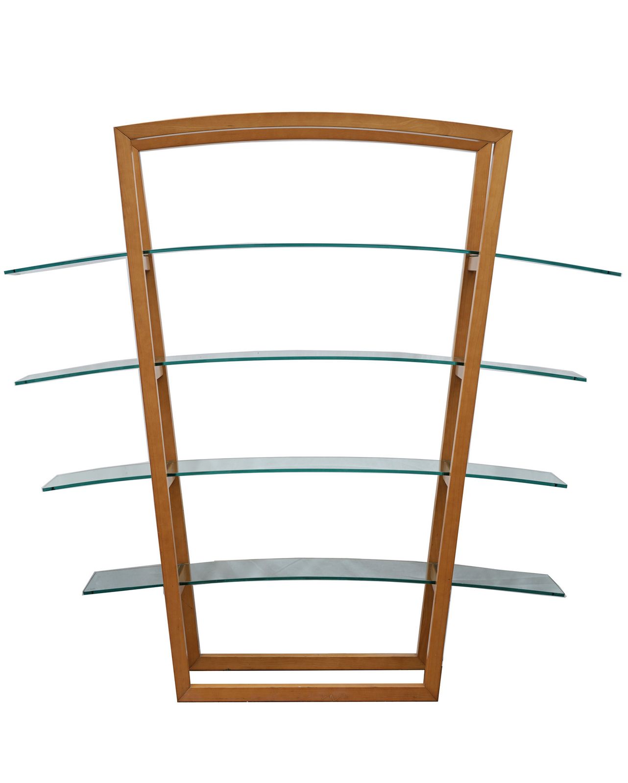 Vintage Curved Glass Shelves. Fiam Italia. Very Good Condition photo furniture