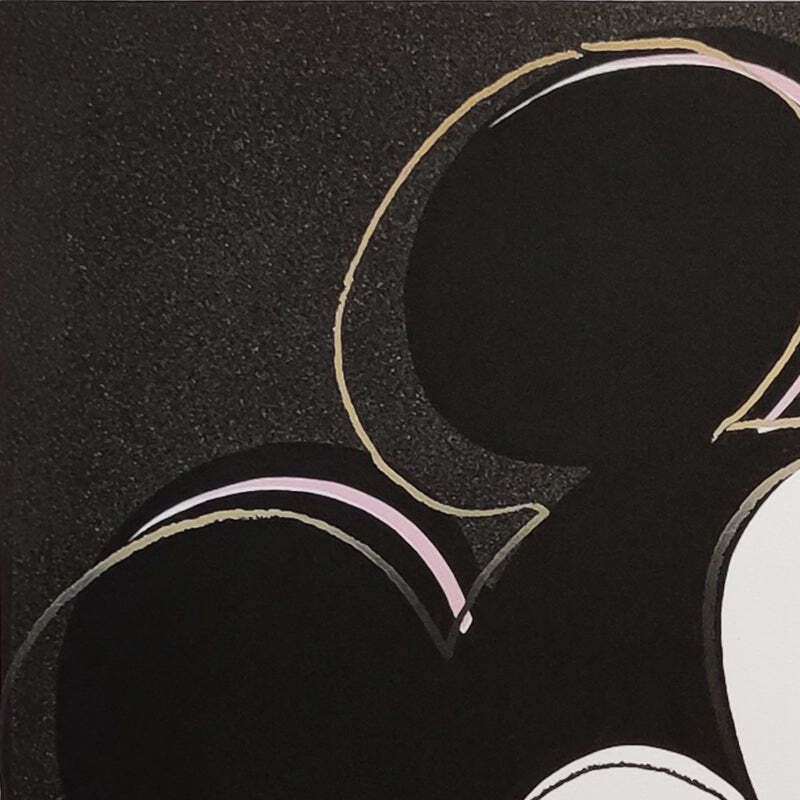 1980s Gorgeous Andy Warhol "Mickey Mouse" Limited Edition Lithograph By Leo Castelli photo for sale