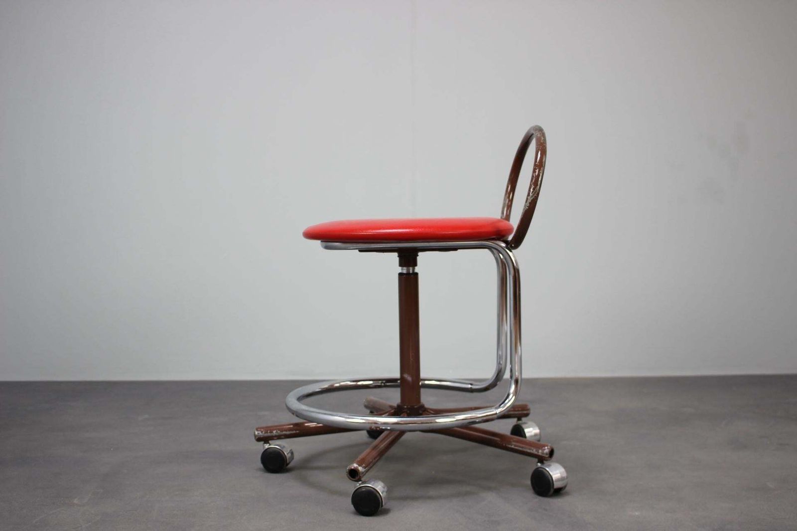 Mid Century Adjustable Industrial Workshop Chair By Kovona, 1980s, Czsk photo Furniture