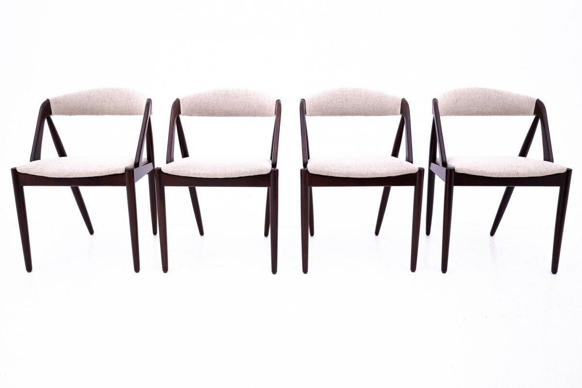 A Set Of Chairs Designed By Kai Kristiansen From The 1960s, Denmark, Model 31. After Renovation. photo for sale