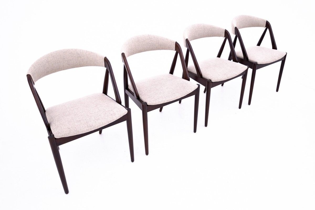 A Set Of Chairs Designed By Kai Kristiansen From The 1960s, Denmark, Model 31. After Renovation. photo Furniture