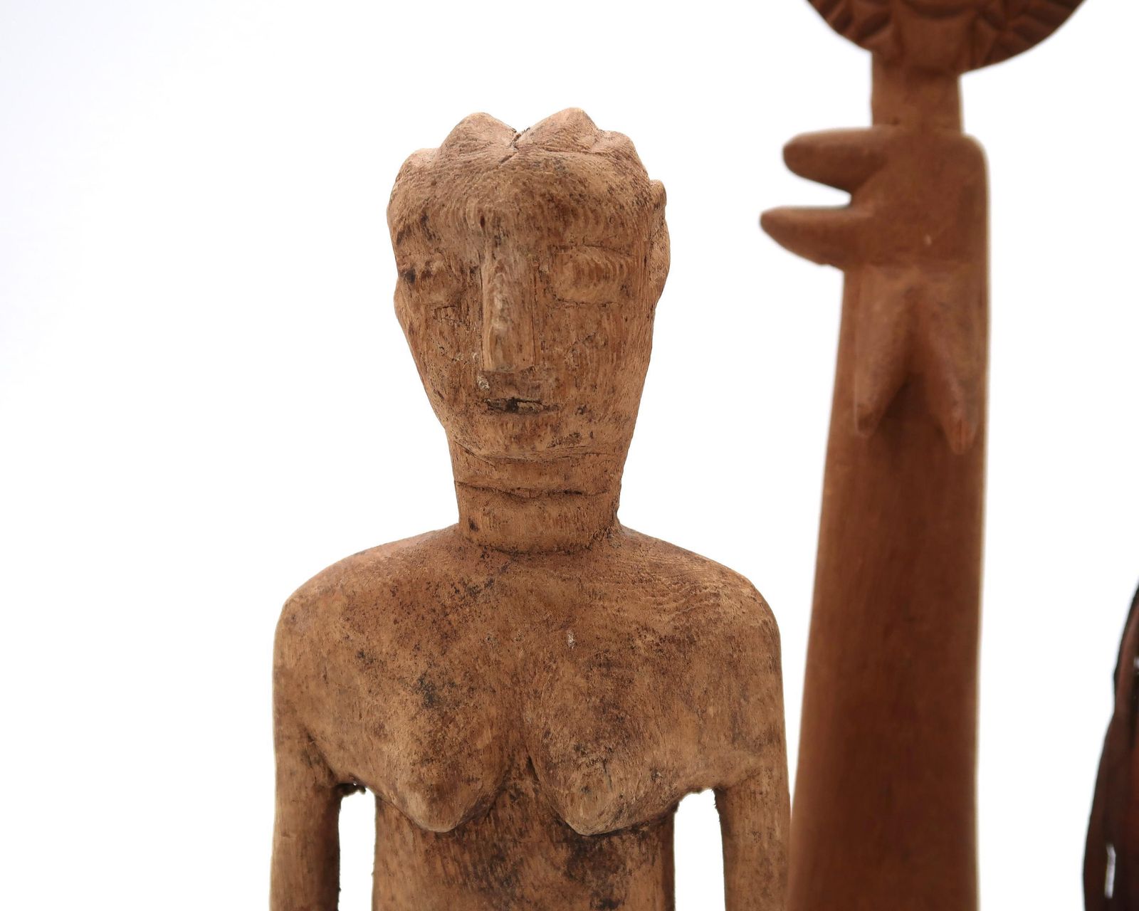 Set Of 3 African Statues, 1980s / Africa, Statue, Tribal, Boho Chic, Bohemian, Folk, Voodoo, Totem photo Art