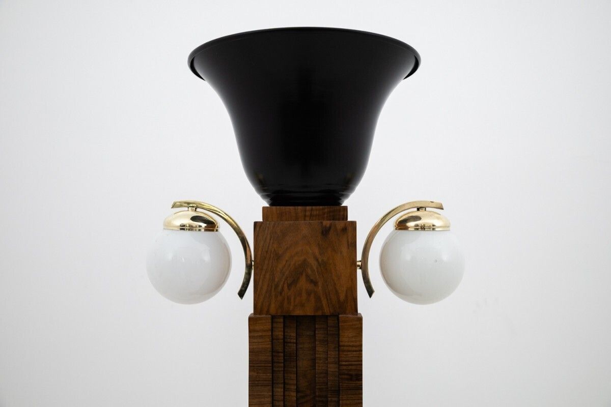 A Pair Of Art Deco Floor Lamps, Poland, Circa 1940. photo vinterior