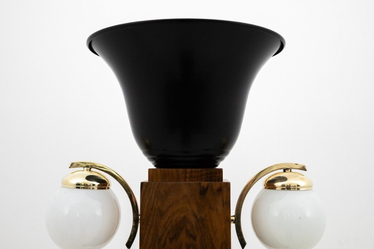 A Pair Of Art Deco Floor Lamps, Poland, Circa 1940. photo vintage