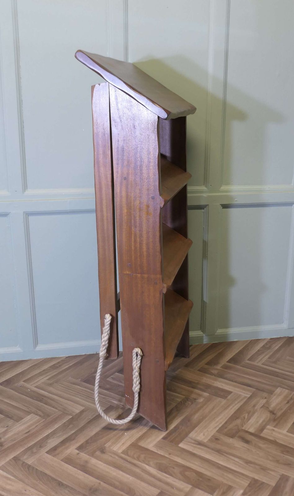 photo furniture Teak Shop Display Unit, Library Steps, Ladder