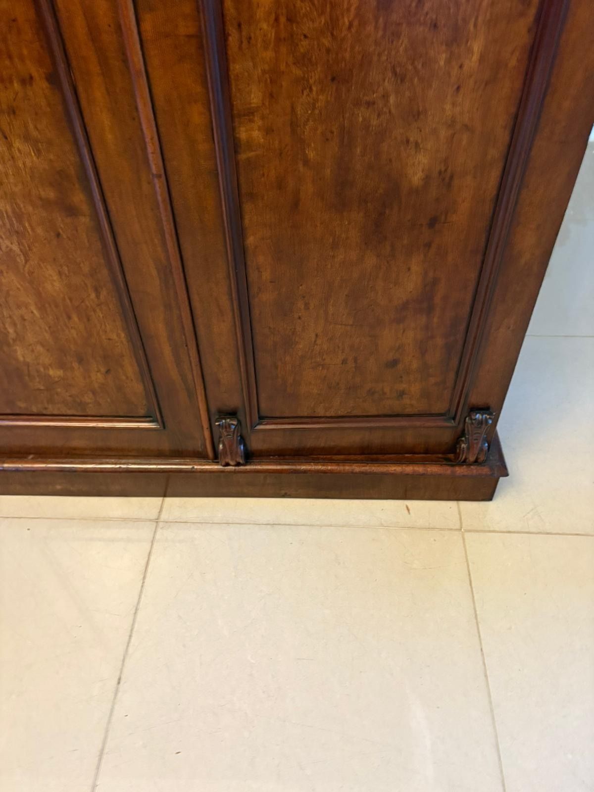 Antique 19th Century Quality Figured Mahogany Wardrobe photo buy