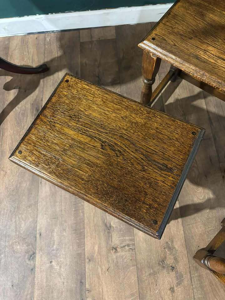 Dark Oak Nest Of Tables photo for sale