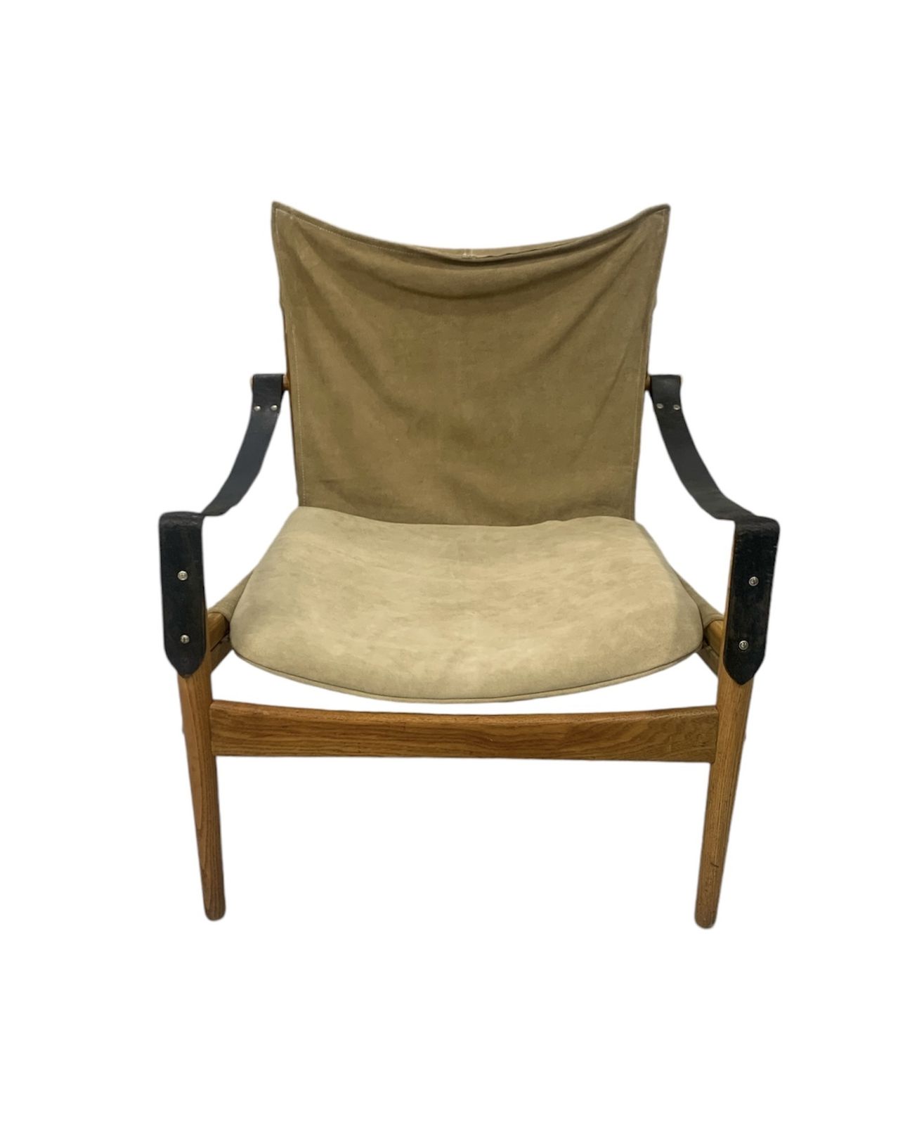 Mid Century Antelope Safari Chair By Hans Olsen photo for sale