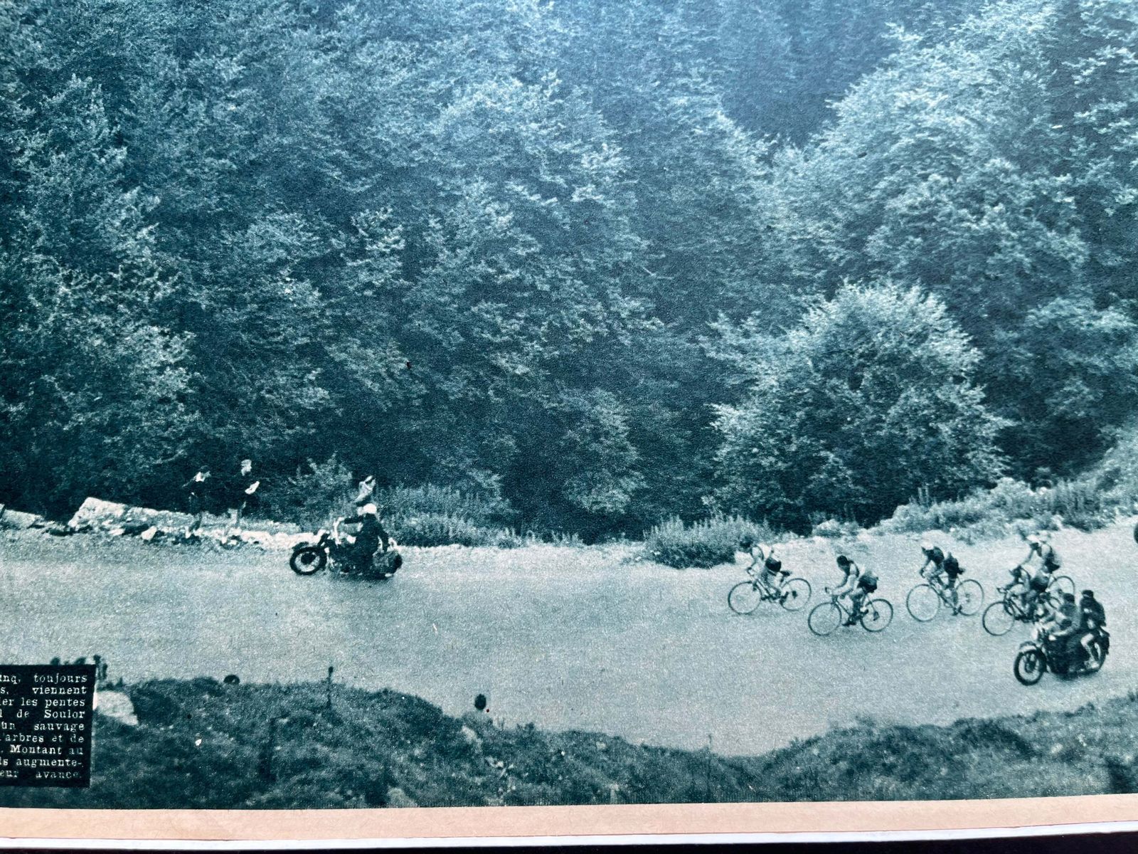 Tour De France Vintage Print 1956 Gilbert Bauvin photo Art