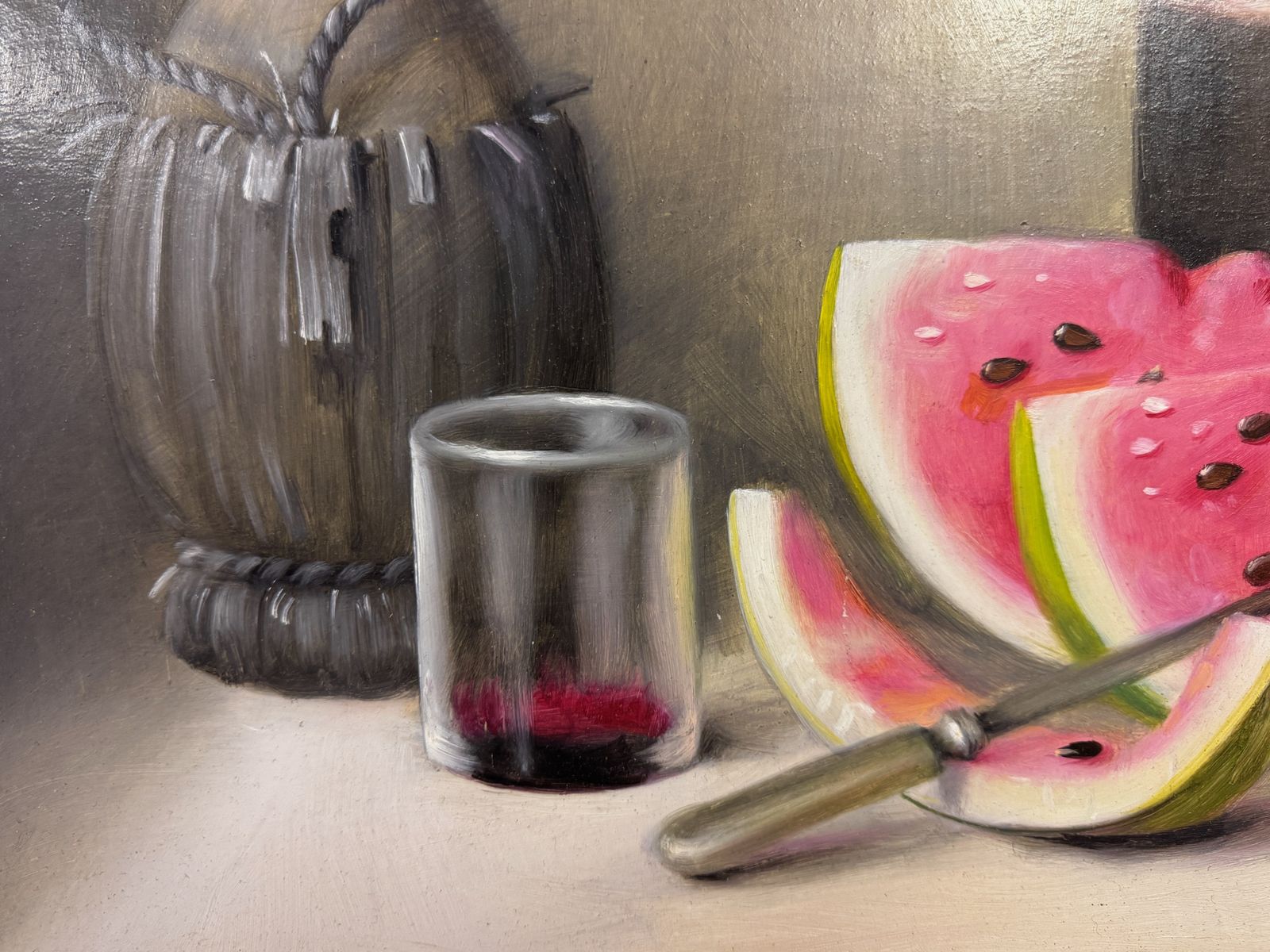 Proferio Grossi, Still Life Painting With Watermelons, 1997 photo furniture