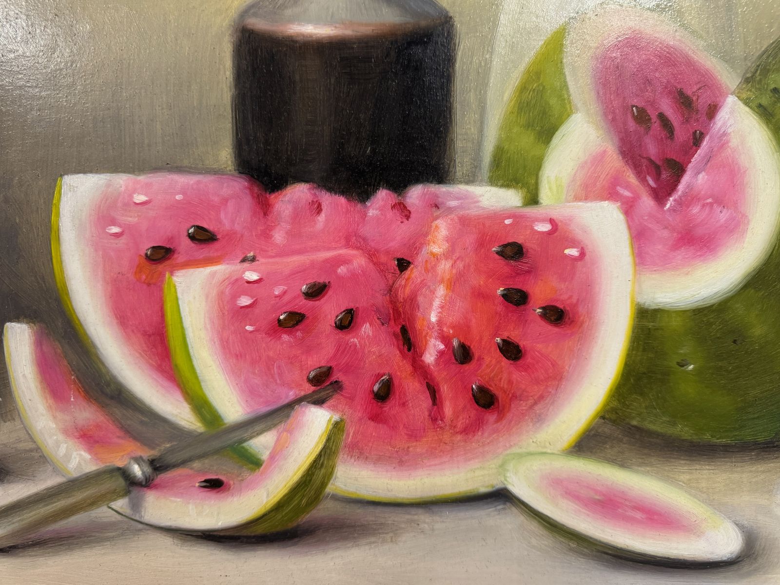 Proferio Grossi, Still Life Painting With Watermelons, 1997 photo vinterior