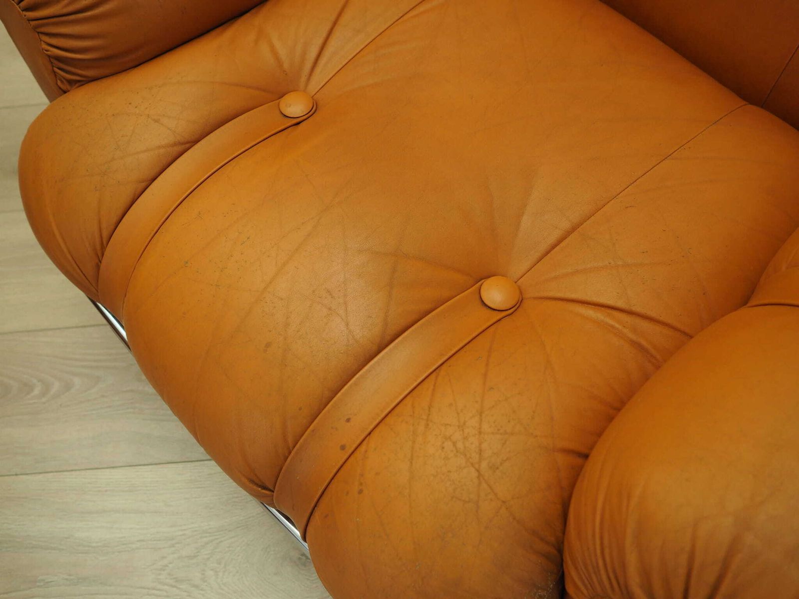 photo buy Set Of Orange Armchairs, Space Age Design, 1960s, Production: Italy