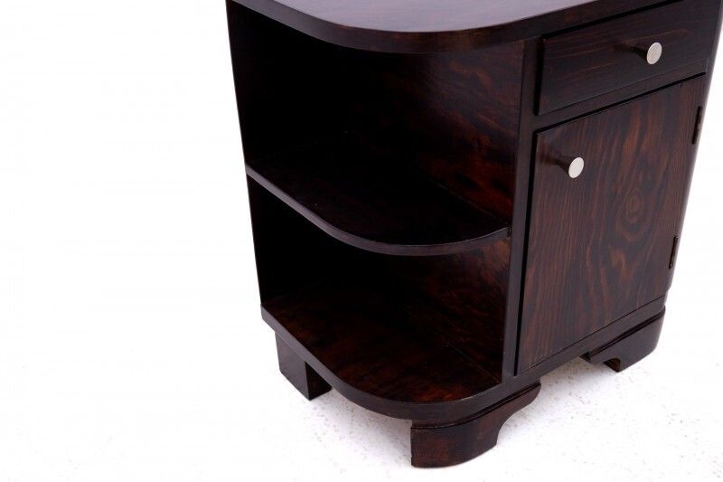 photo vinterior Pair Of Art Deco Bedside Tables, Poland, 1950s. After Renovation.