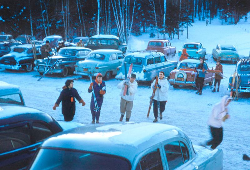 Toni Frissell 'Gathering For A Days Skiing' Unframed Archival Pigment Print