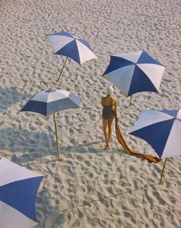 Toni Frissell 'Girl On The Beach' Unframed Archival Pigment Print