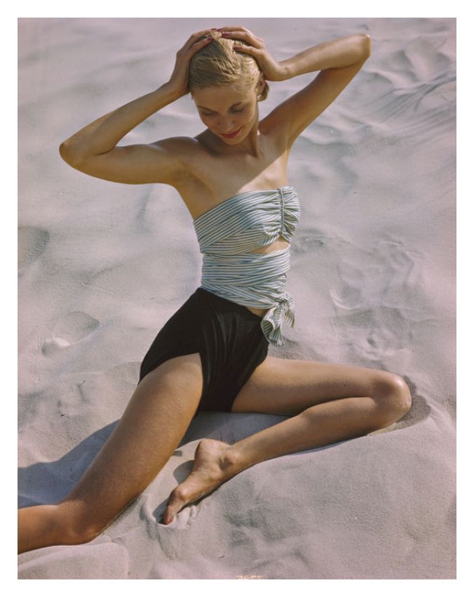Toni Frissell 'Girl On The Beach' Unframed Archival Pigment Print photo furniture