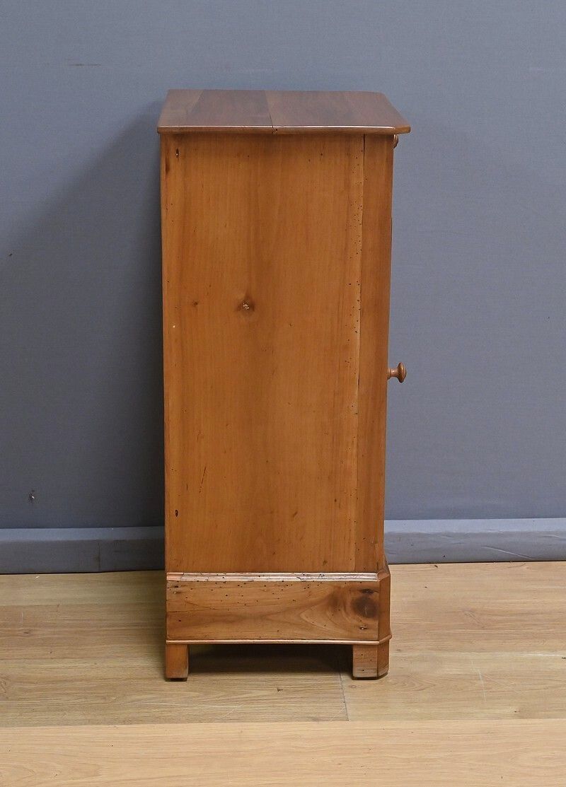 Solid Cherry Wood Bedside Table   1900 photo vinterior