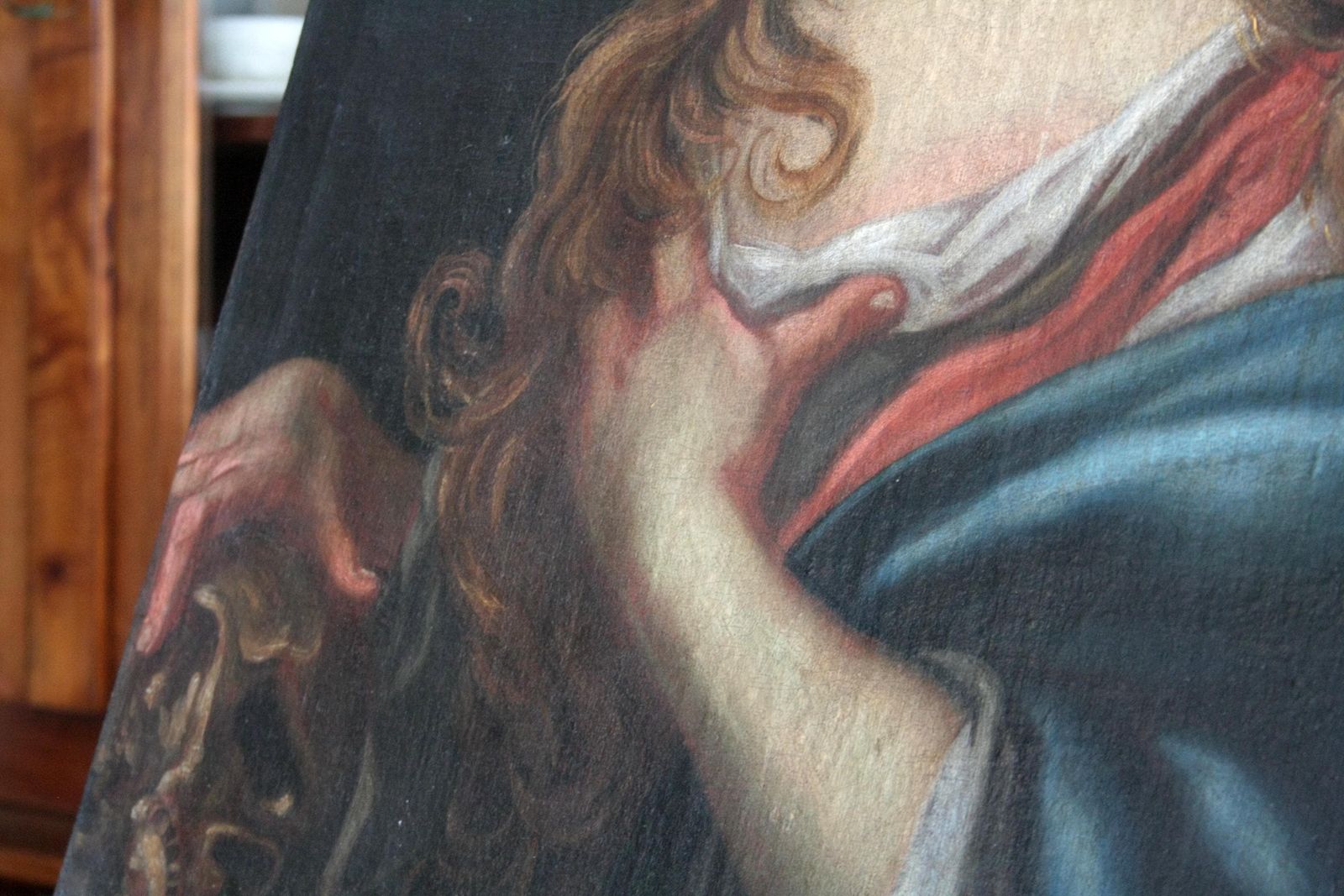 Penitent Magdalene, Late 17th Century, Oil On Canvas photo vinterior